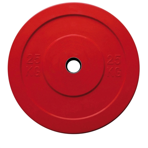 TOORX CHALLENGE BUMPERPLATE - 25 KG i farven rød